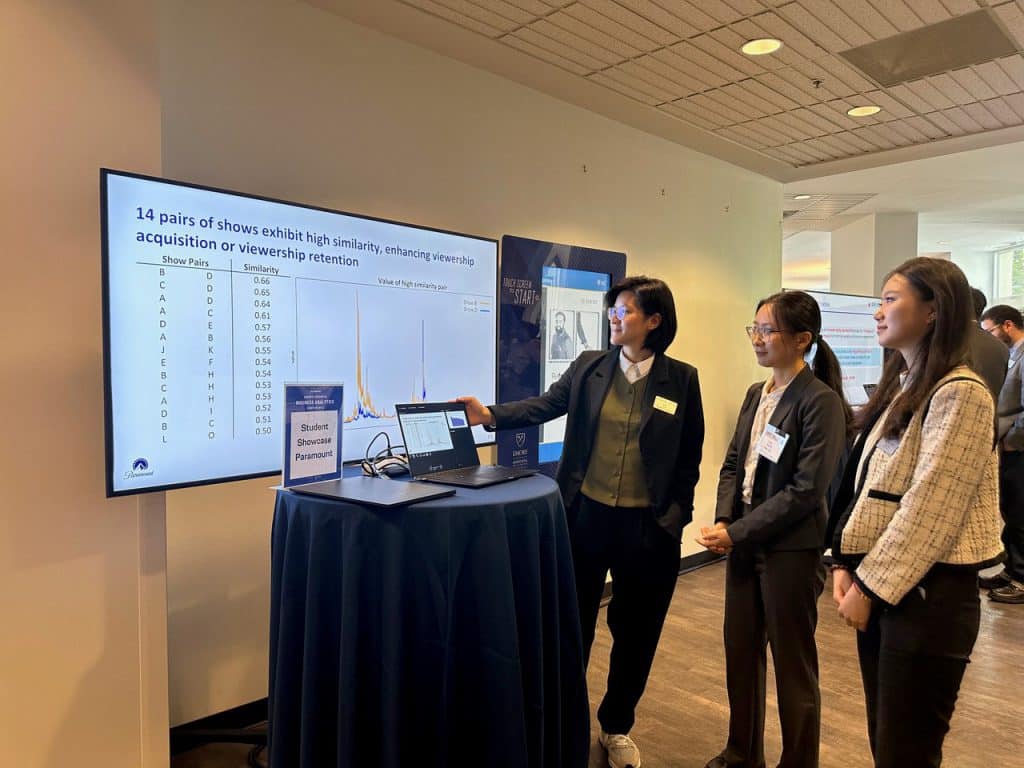 Students showcase their practicum project at the 2024 Business Analytics Conference at Goizueta Business School