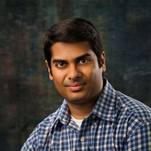 Karthik Ramesh brought his software platform BriCS to the 2024 Startup Launch Accelerator program. he software platform helps doctors customize plans for brain-tumor patients.