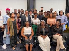 The 2024 fellows from the Young African Leaders Initiative at a visit to Goizueta Business School