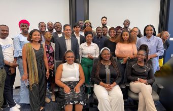 The 2024 fellows from the Young African Leaders Initiative at a visit to Goizueta Business School