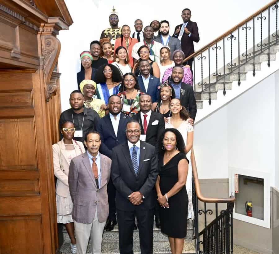 The 2024 fellows from the Young African Leaders Initiative at a visit to Goizueta Business School